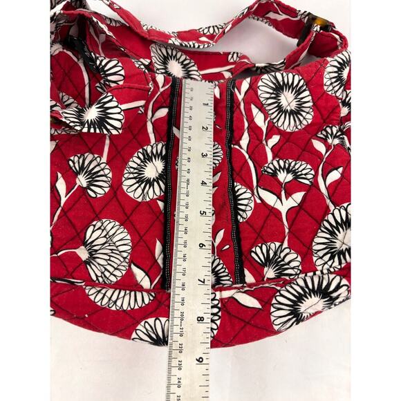 Vera Bradley Deco Daisy Sophie Fabric Shoulder Bag Houndstooth Retired - Picture 8 of 16